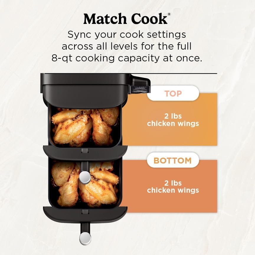 doublestack air fryer 2 basket