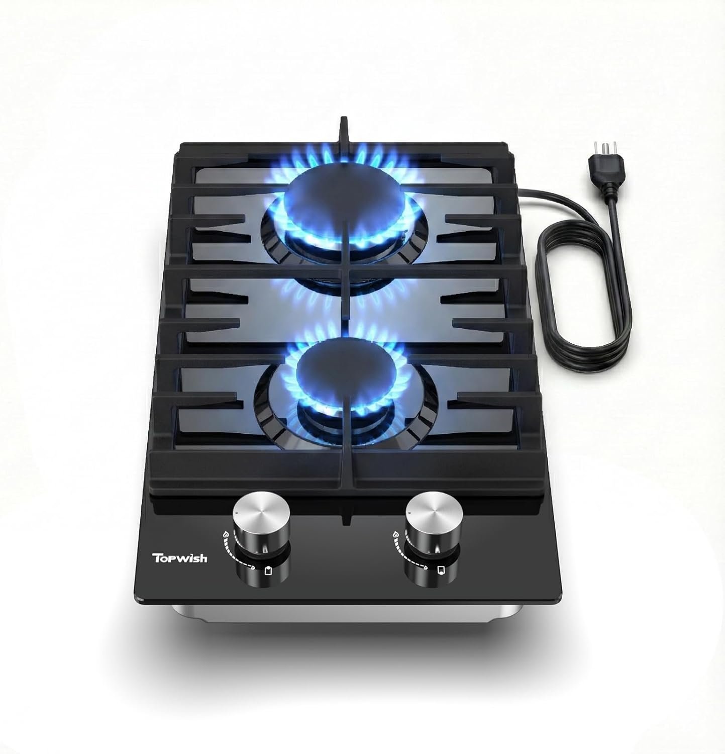 2 burner gas cooktop
