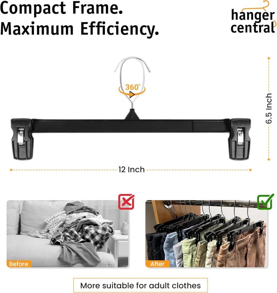 pants hangers with clips