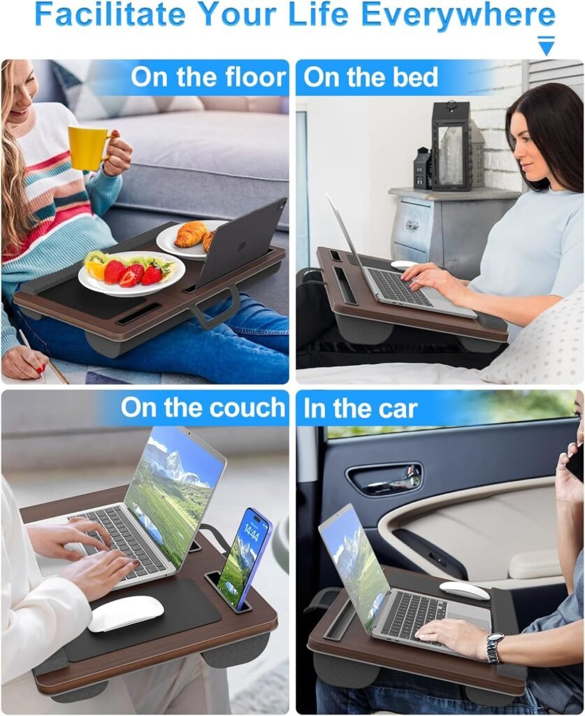 Best Laptop Lap Desk With Wrist Rest Mouse Pad Review 2026 : Prevents Carpal Tunnel Affecting 4.8 Million Workers via Neutral Wrist Position 2 laptop lap desk with wrist rest mouse pad