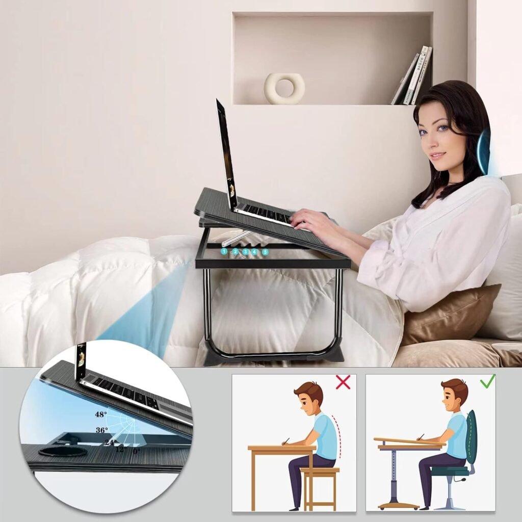 adjustable laptop desk for bed couch