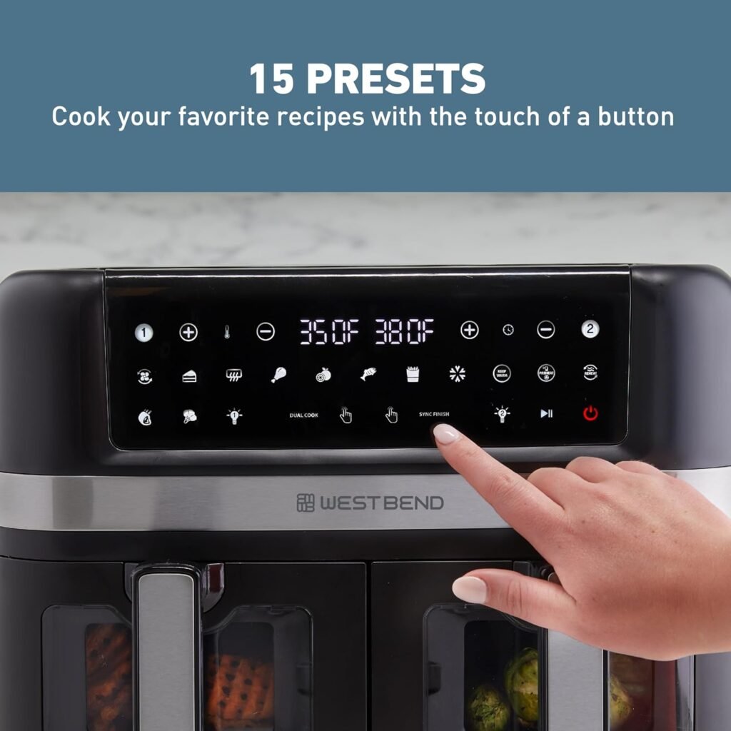 dual basket air fryer 10 quart