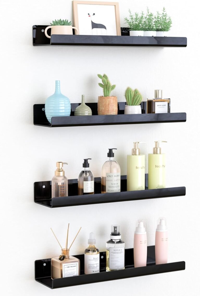 acrylic floating shelves