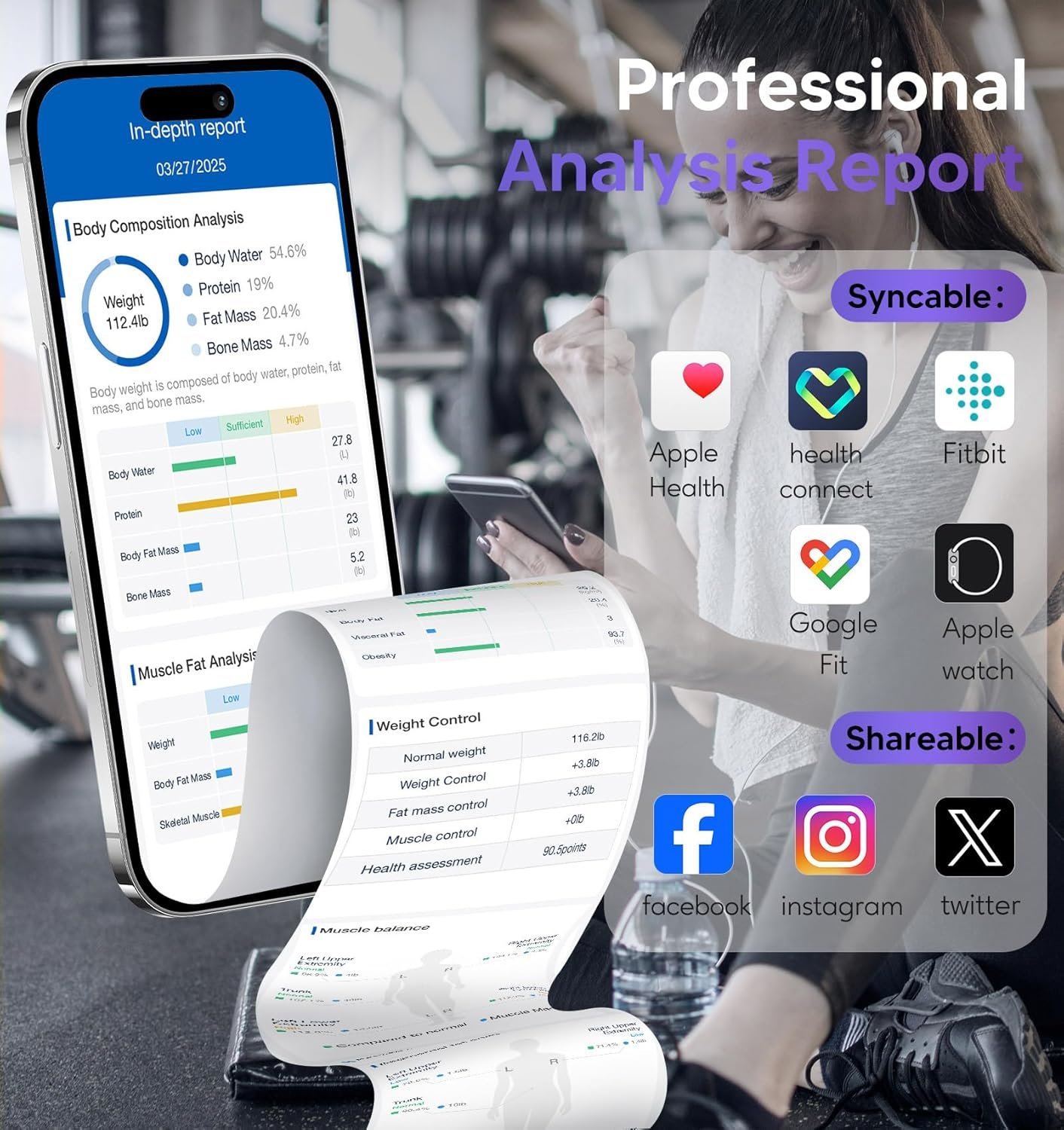 GE 8-electrode smart body fat scale