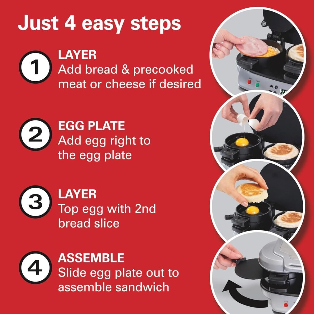 breakfast sandwich maker dual

