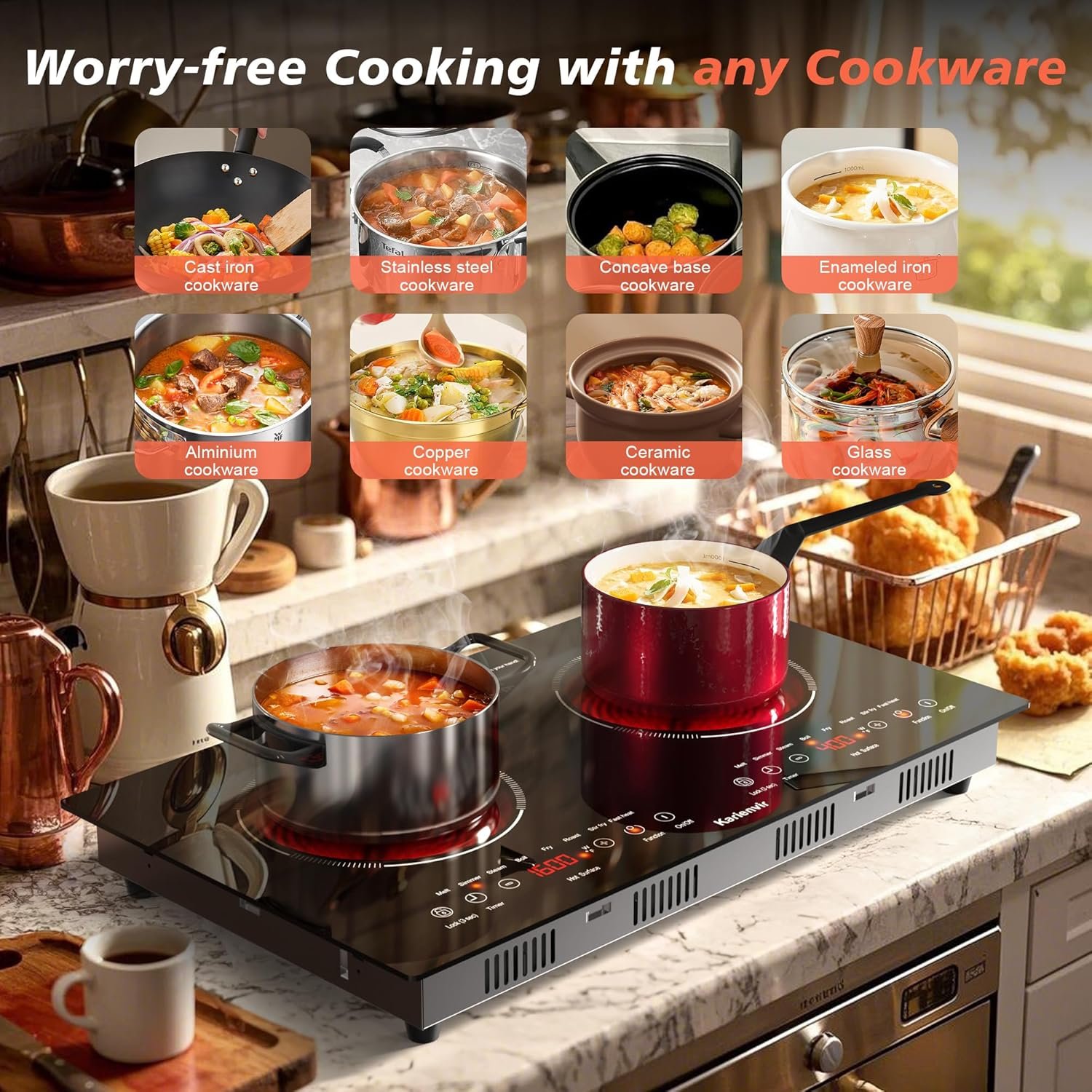 2 burner electric cooktop