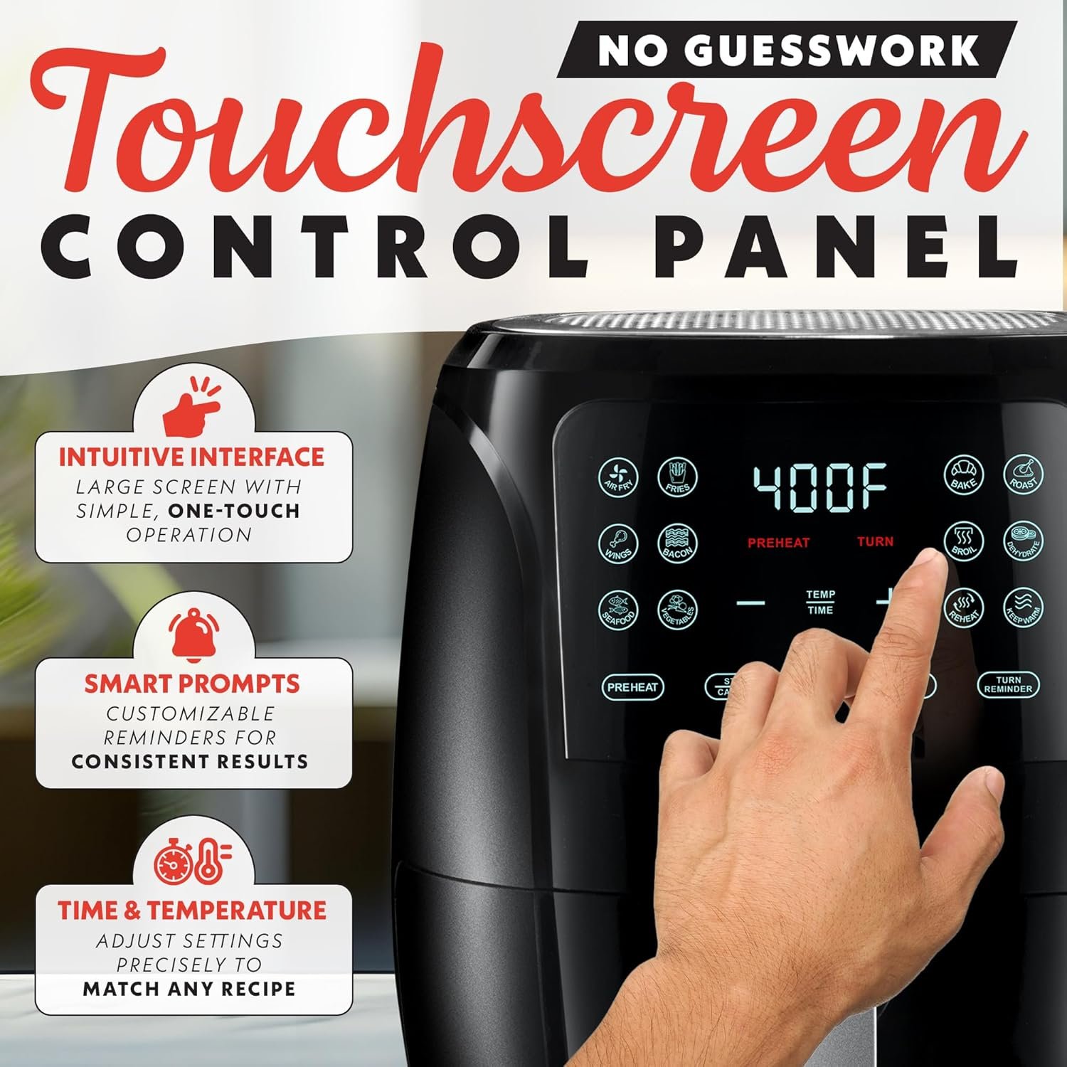 6 quart air fryer 12 presets