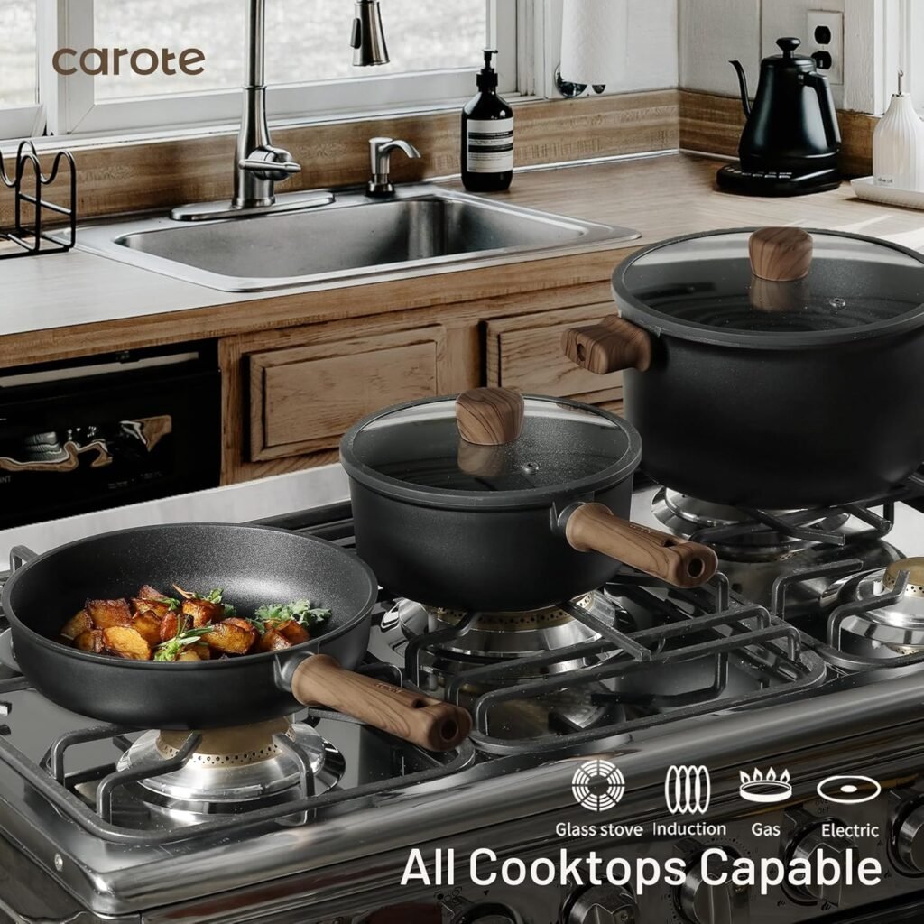 Best Nonstick Cookware Set Induction Compatible Review 2026:Saves Money While Cooking Healthier Meals 3 nonstick cookware set induction compatible