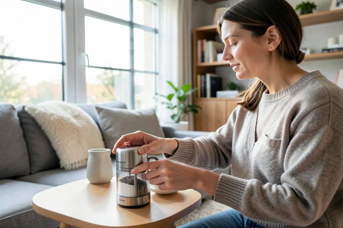 Best way touse electric salt and pepper grinder 2026 3 electric salt and pepper grinder person.webp Home Gadget