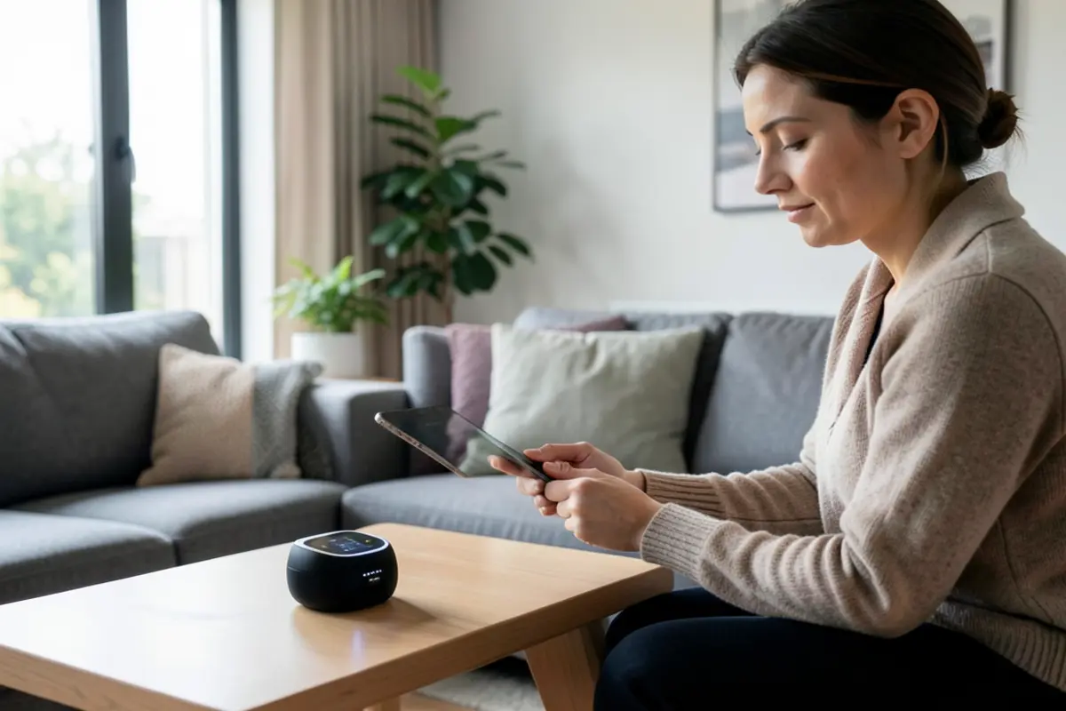 smart alarm clock person.webp Home Gadget