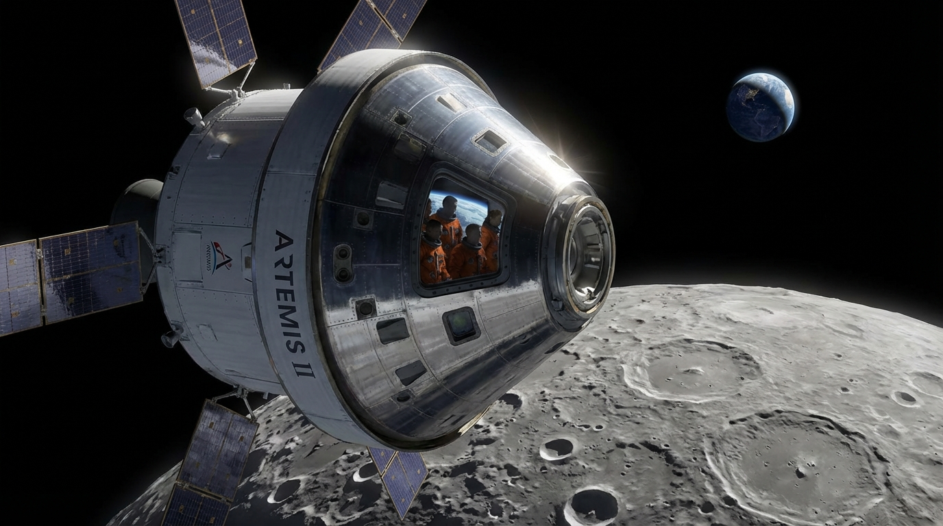 Artemis II lunar flyby