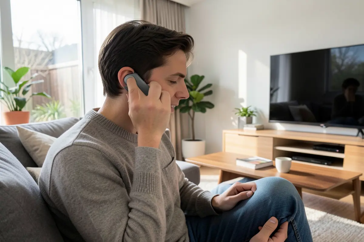 Homeowner using AirPods Pro Max 2