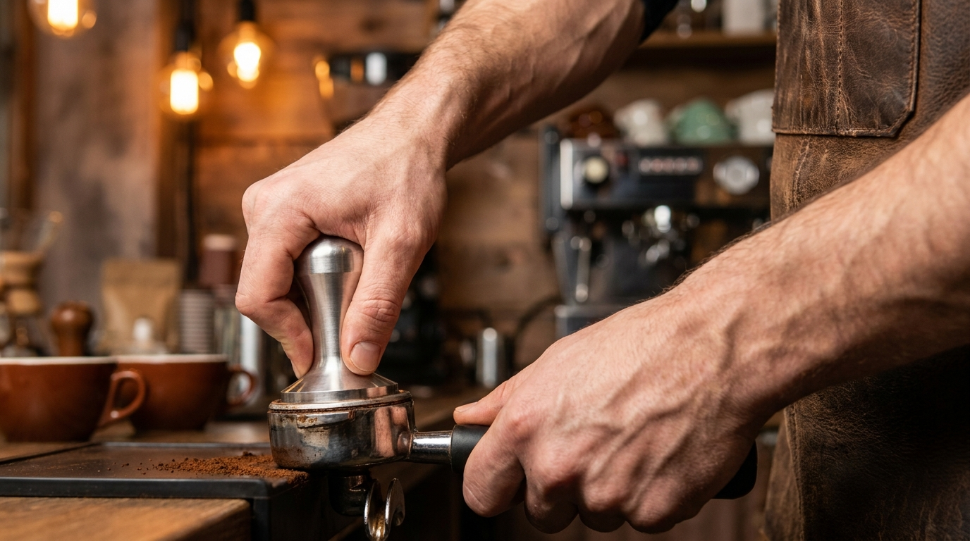 espresso tamping pressure